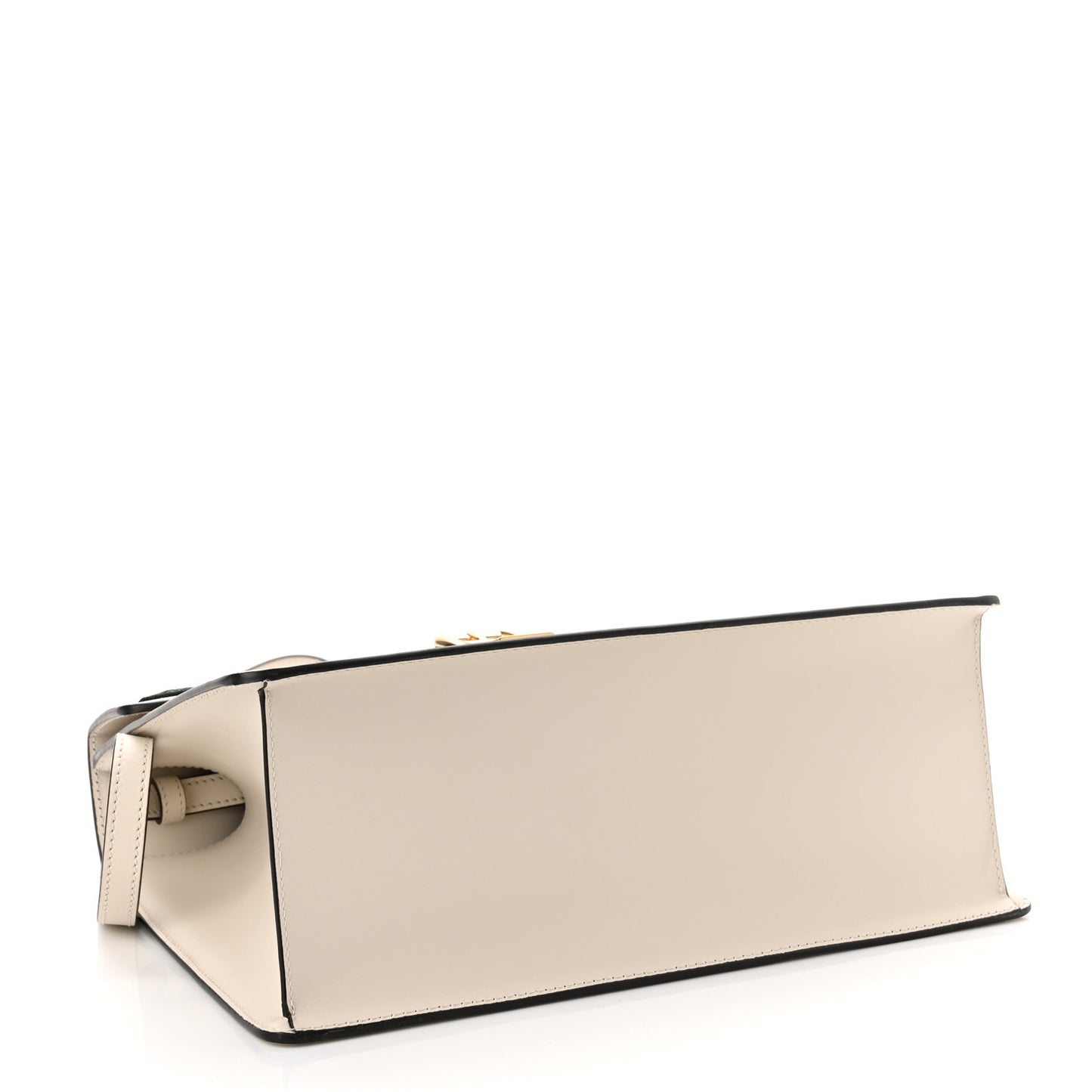 Calfskin Floral Medium Sylvie Top Handle Bag Off White