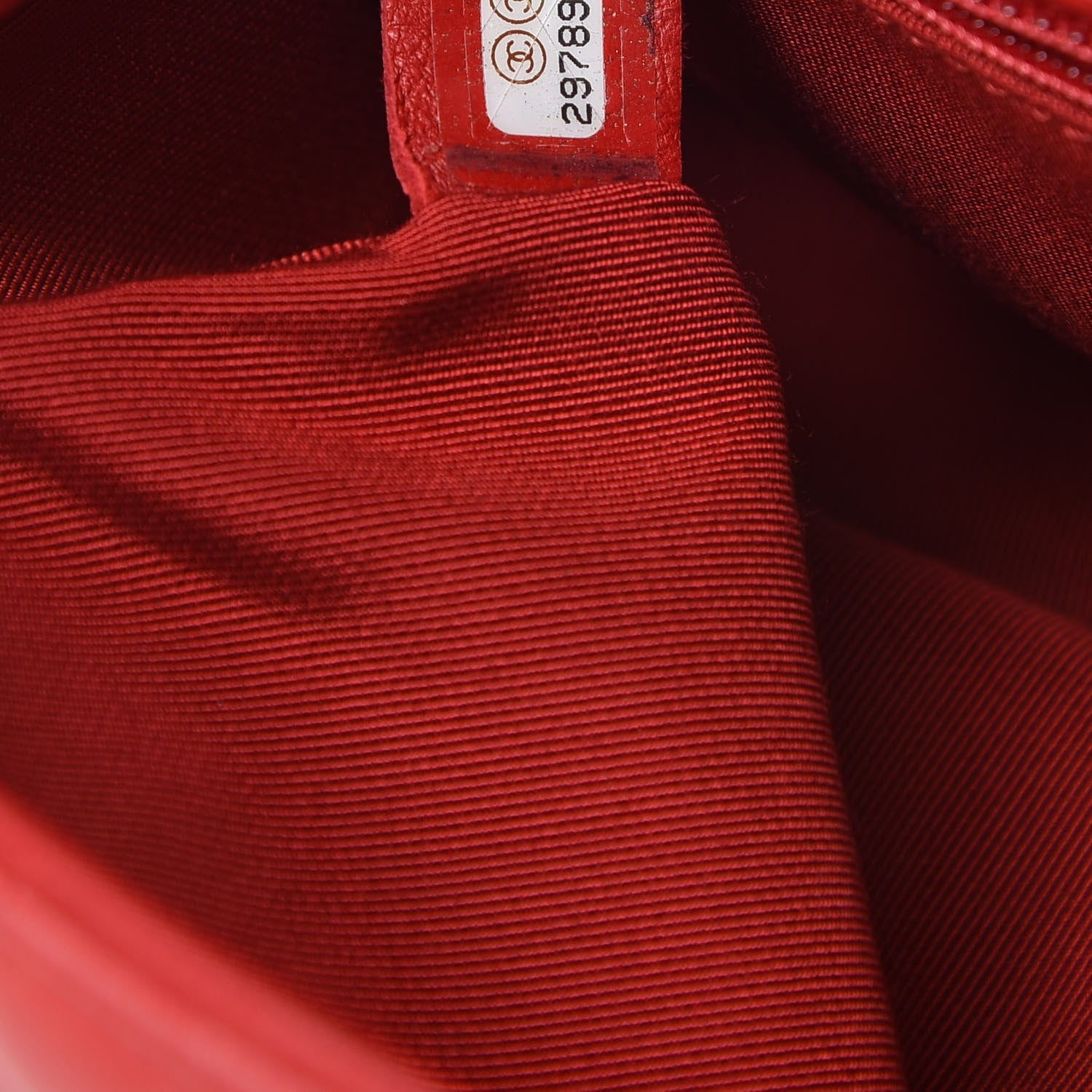 Chanel Crumpled Calfskin Medium Chain All Over Flap Red 7 of 13