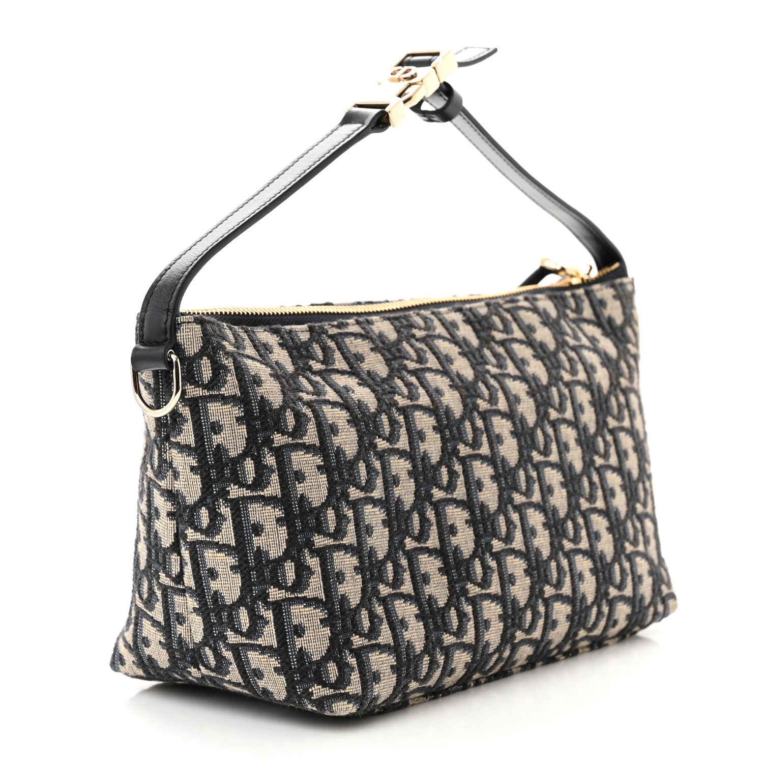 Christian Dior Oblique Medium Diortravel Nomad Pouch Blue 3 of 11