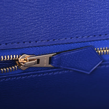 Hermes Matte Alligator Birkin 30 Bleu Electrique 17 of 32
