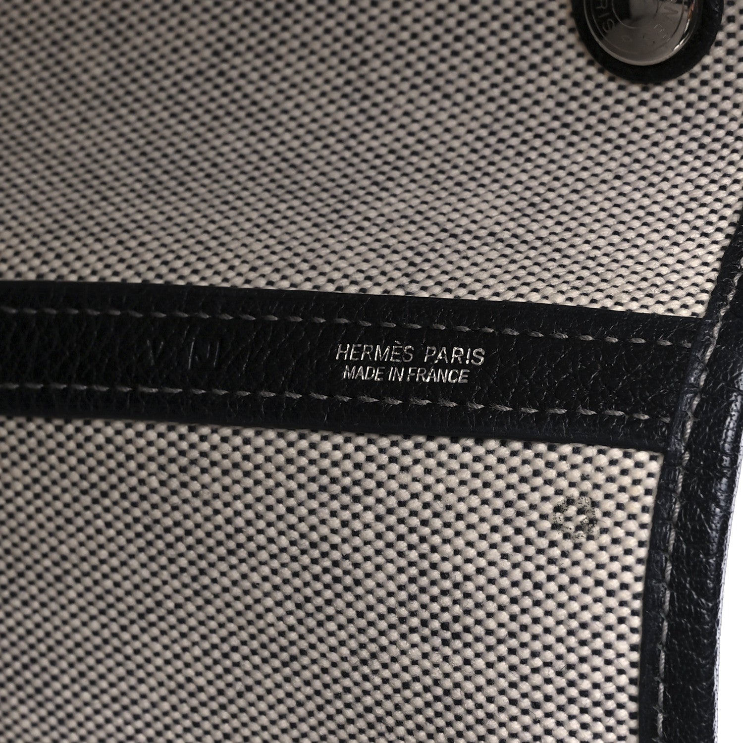Hermes Toile Buffle Gala Garden Party Tote 49 GM Black 5 of 11