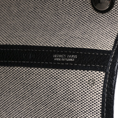 Hermes Toile Buffle Gala Garden Party Tote 49 GM Black 5 of 11