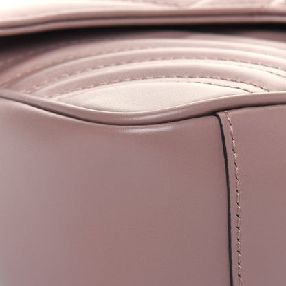 Gucci Calfskin Matelasse Small GG Marmont Shoulder Bag Porcelain Rose 10 of 15
