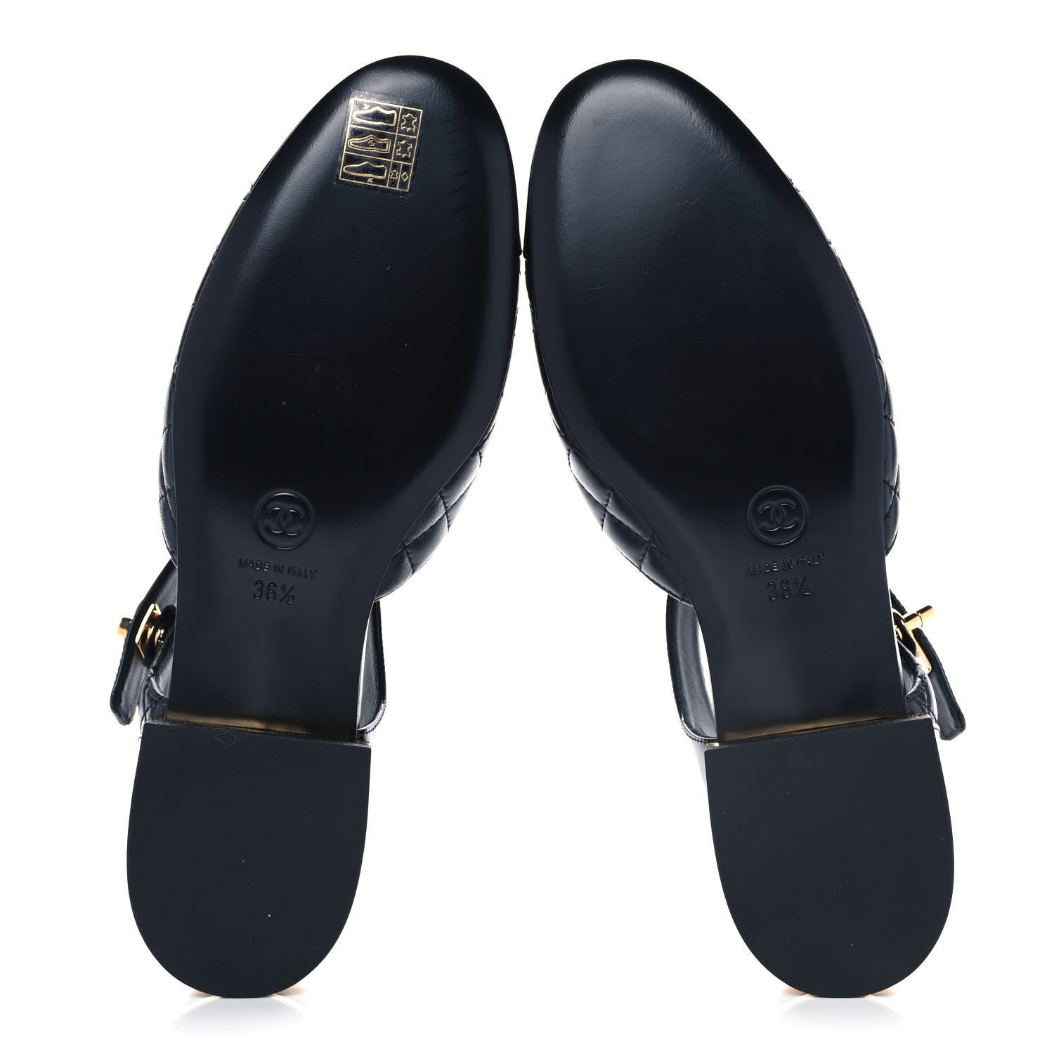 Chanel Patent Lambskin Quilted Cap Toe Ballerina Flats 36.5 Black 5 of 10