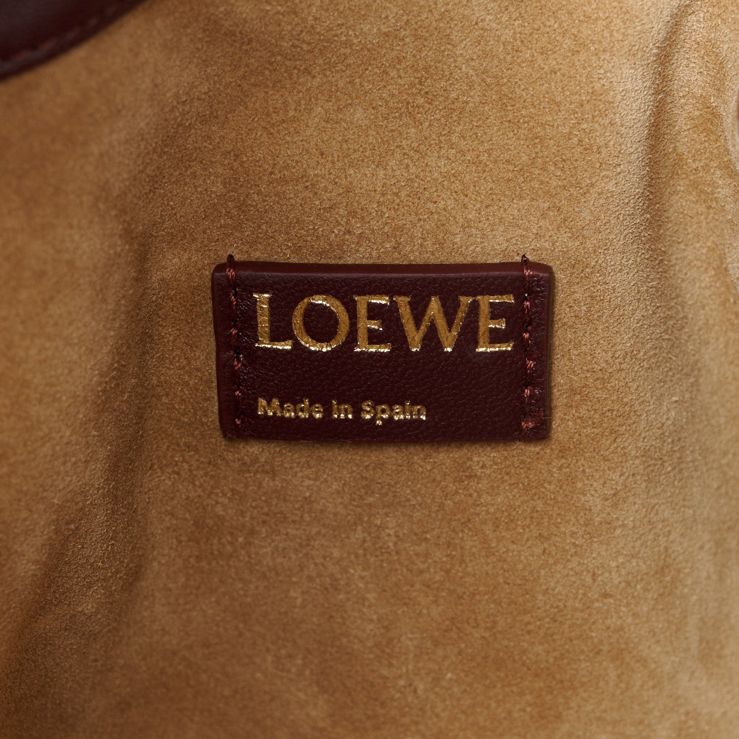 Loewe Mellow Nappa Donut Chain Large Flamenco Knot Clutch Dark Burgundy 6 of 11