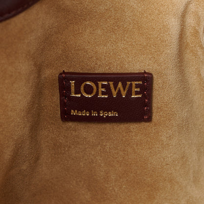 Loewe Mellow Nappa Donut Chain Large Flamenco Knot Clutch Dark Burgundy 6 of 11