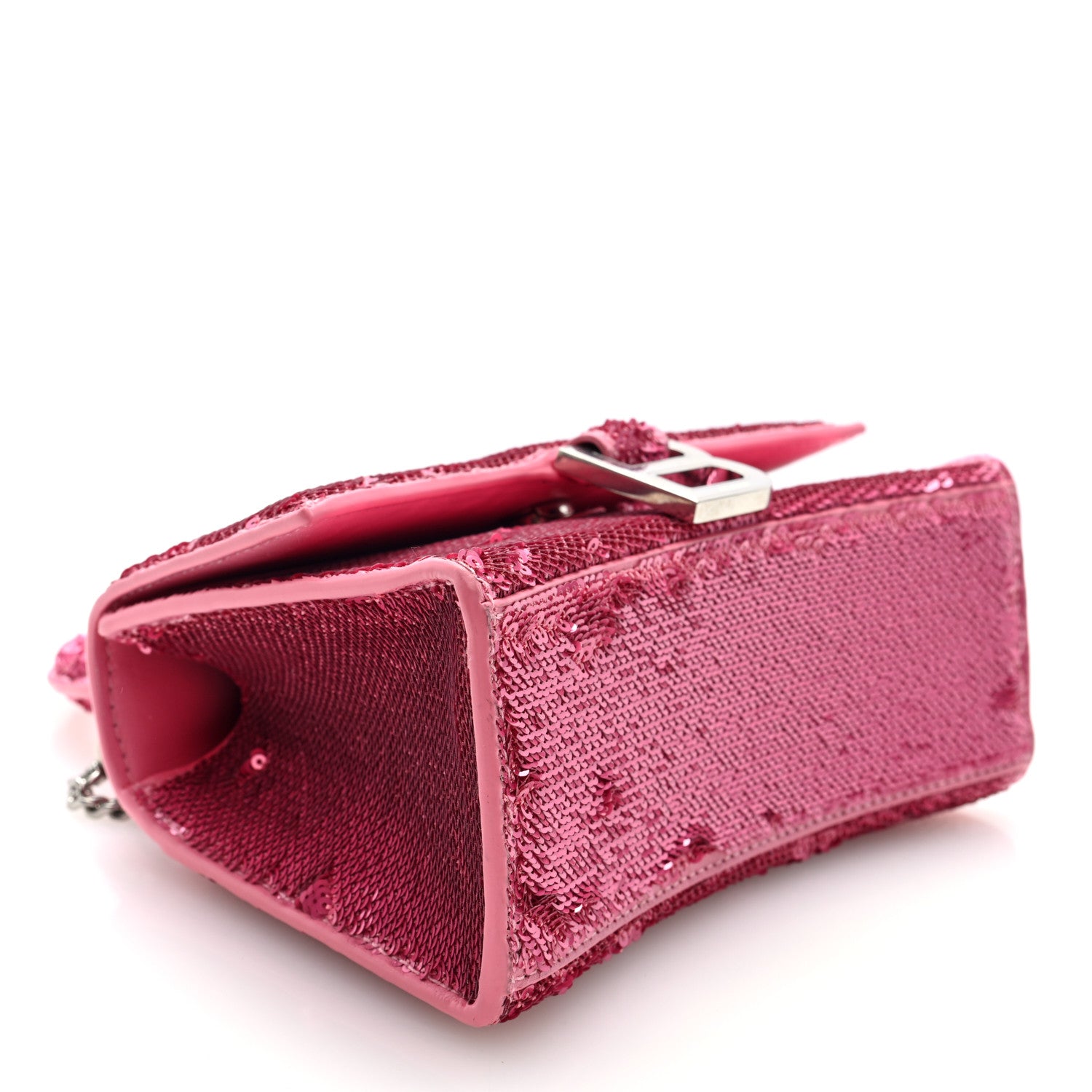 Balenciaga Sequin Hourglass Top Handle Bag XS Pink 4 of 10