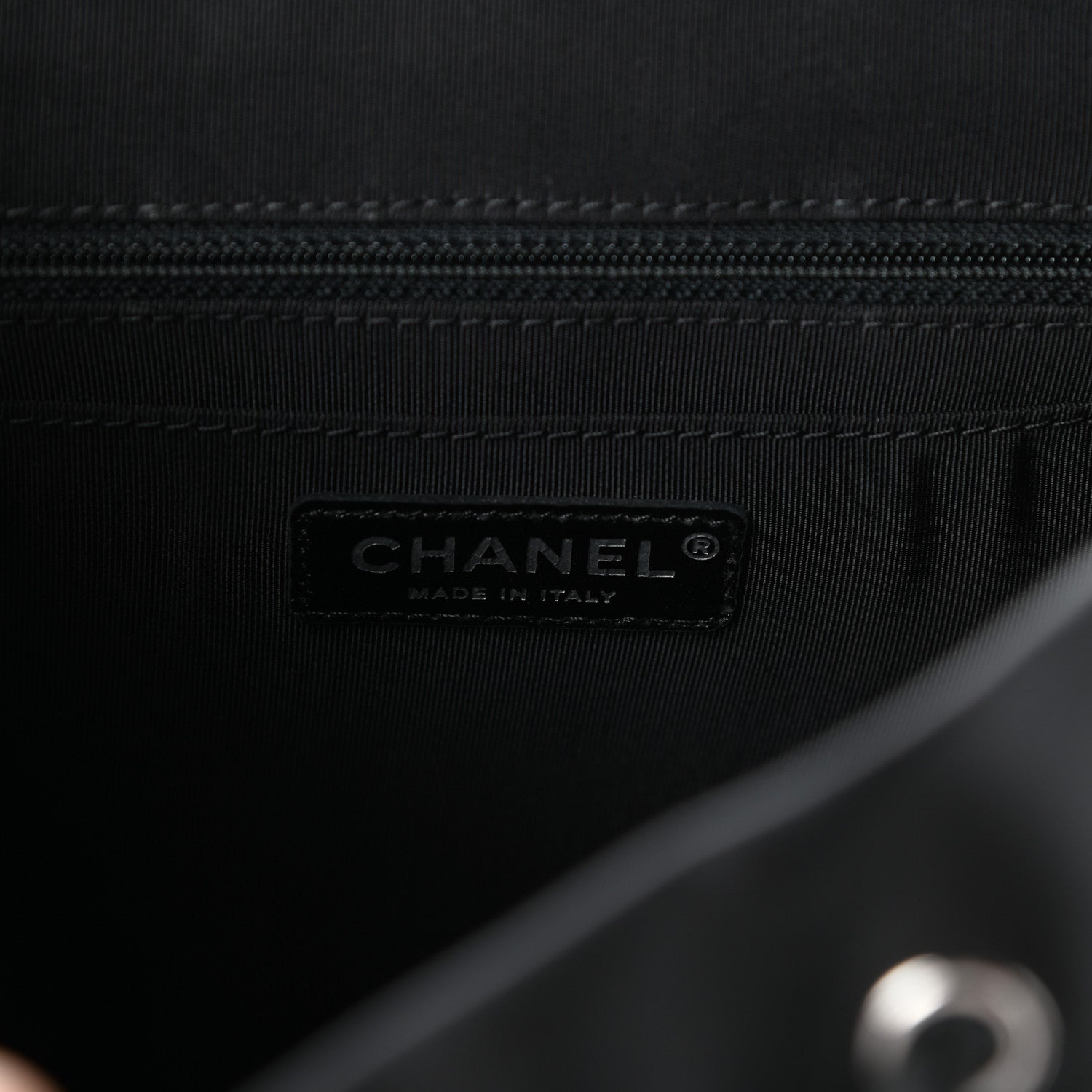 Chanel Calfskin Chevron Quilted Large Urban Spirit Backpack Black 6 of 9
