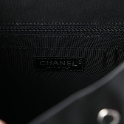 Chanel Calfskin Chevron Quilted Large Urban Spirit Backpack Black 6 of 9