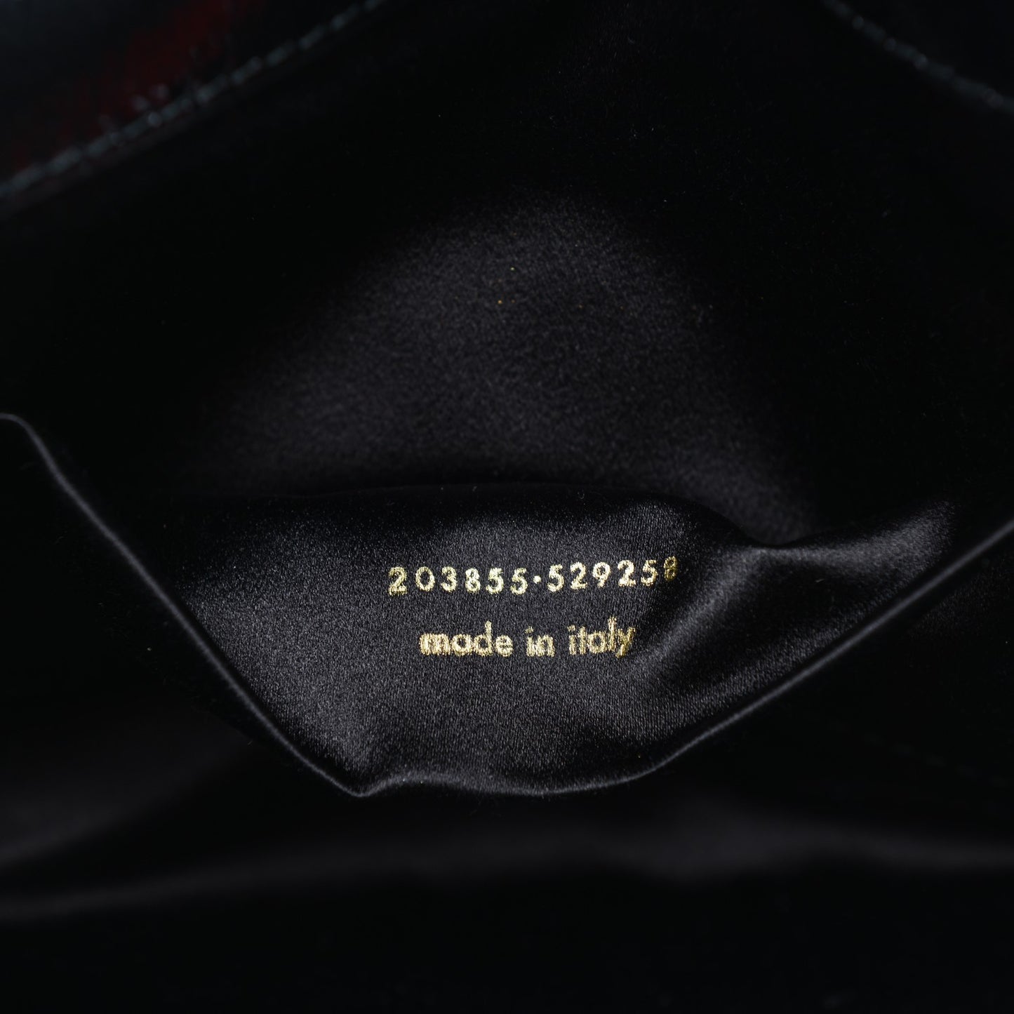 Textured Patent Monogram Large Belle De Jour Clutch Black
