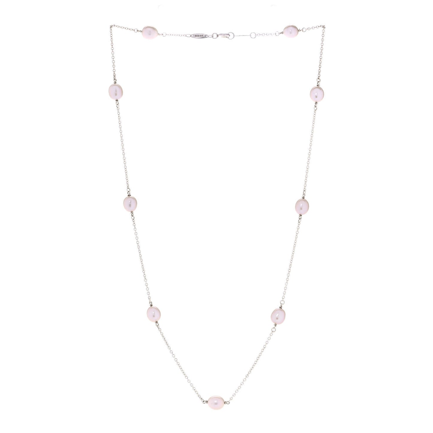 Sterling Silver Pink Pearl 6-6.5mm Elsa Peretti Pearls By The Yard Necklace