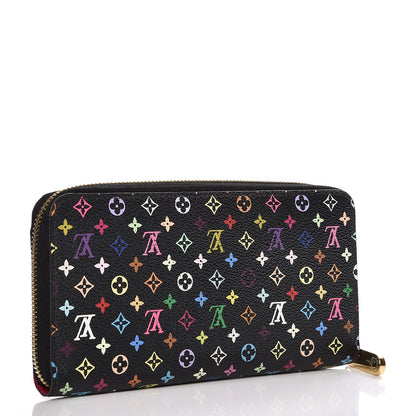 Louis Vuitton Monogram Multicolor Zippy Wallet Black Grenade 3 of 10