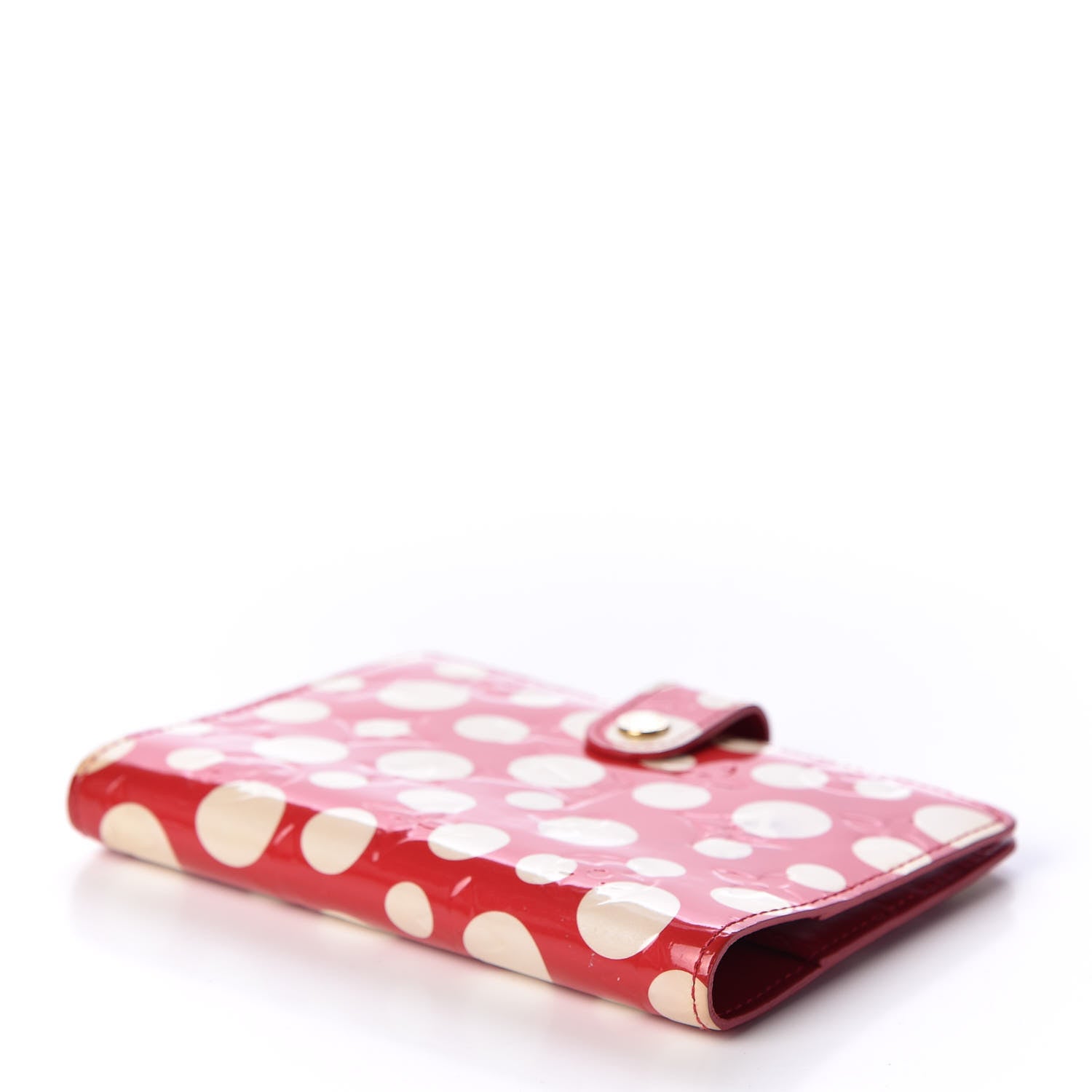Louis Vuitton Vernis Kusama Infinity Dots Small Ring Cover Agenda Red 3 of 8