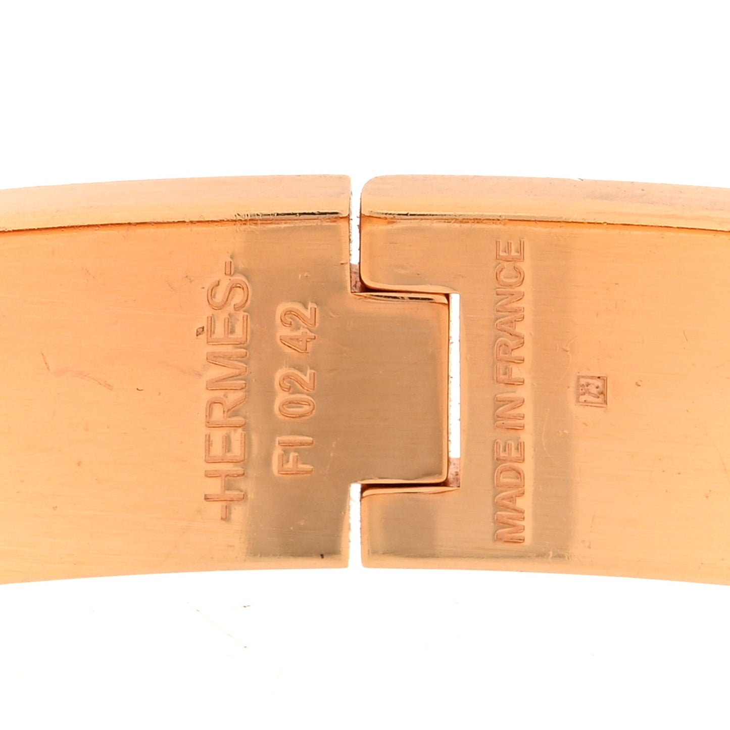 Enamel Narrow Clic Clac H Bracelet PM Creme