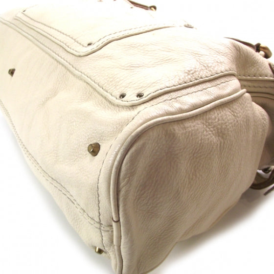 Chloe Leather Paddington Tote Ivory 6 of 16