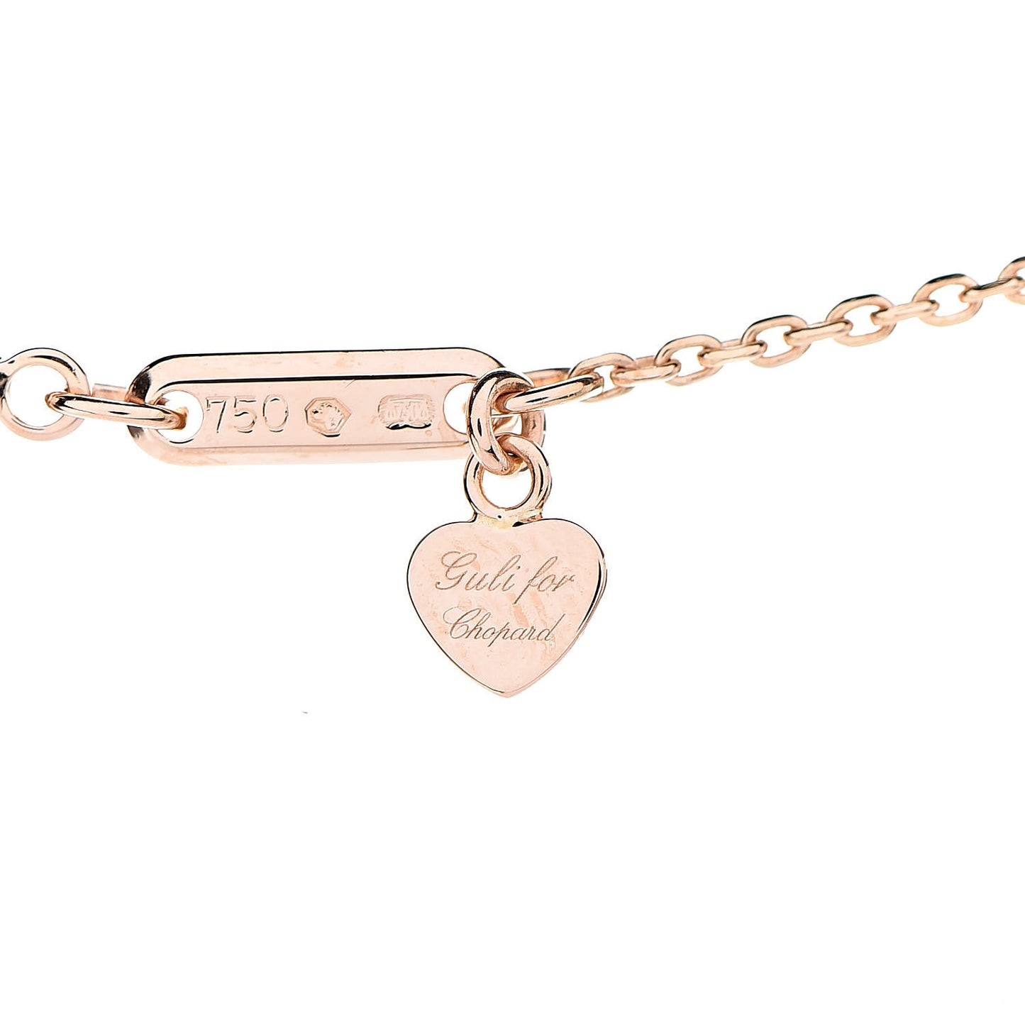 18K Rose Gold Heart Pendant Necklace
