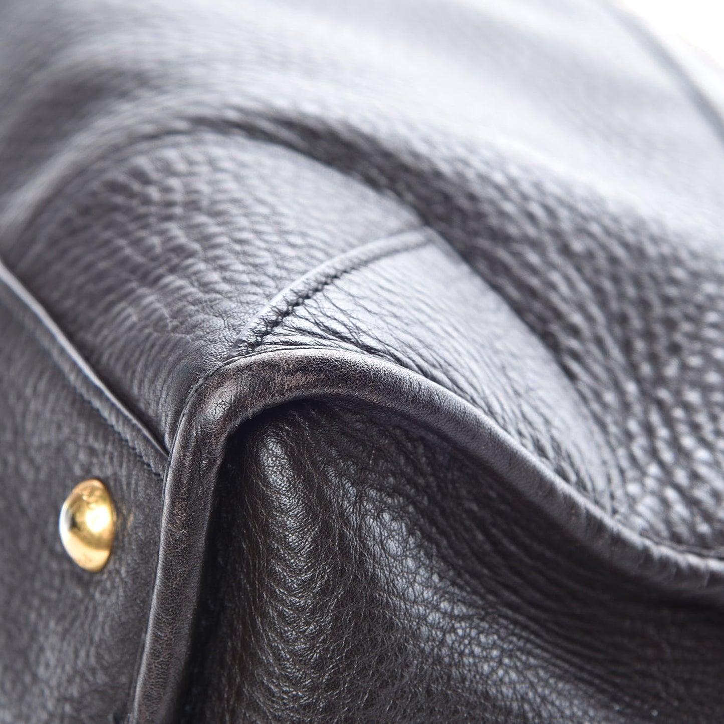 Vitello Daino Shopping Satchel Teak