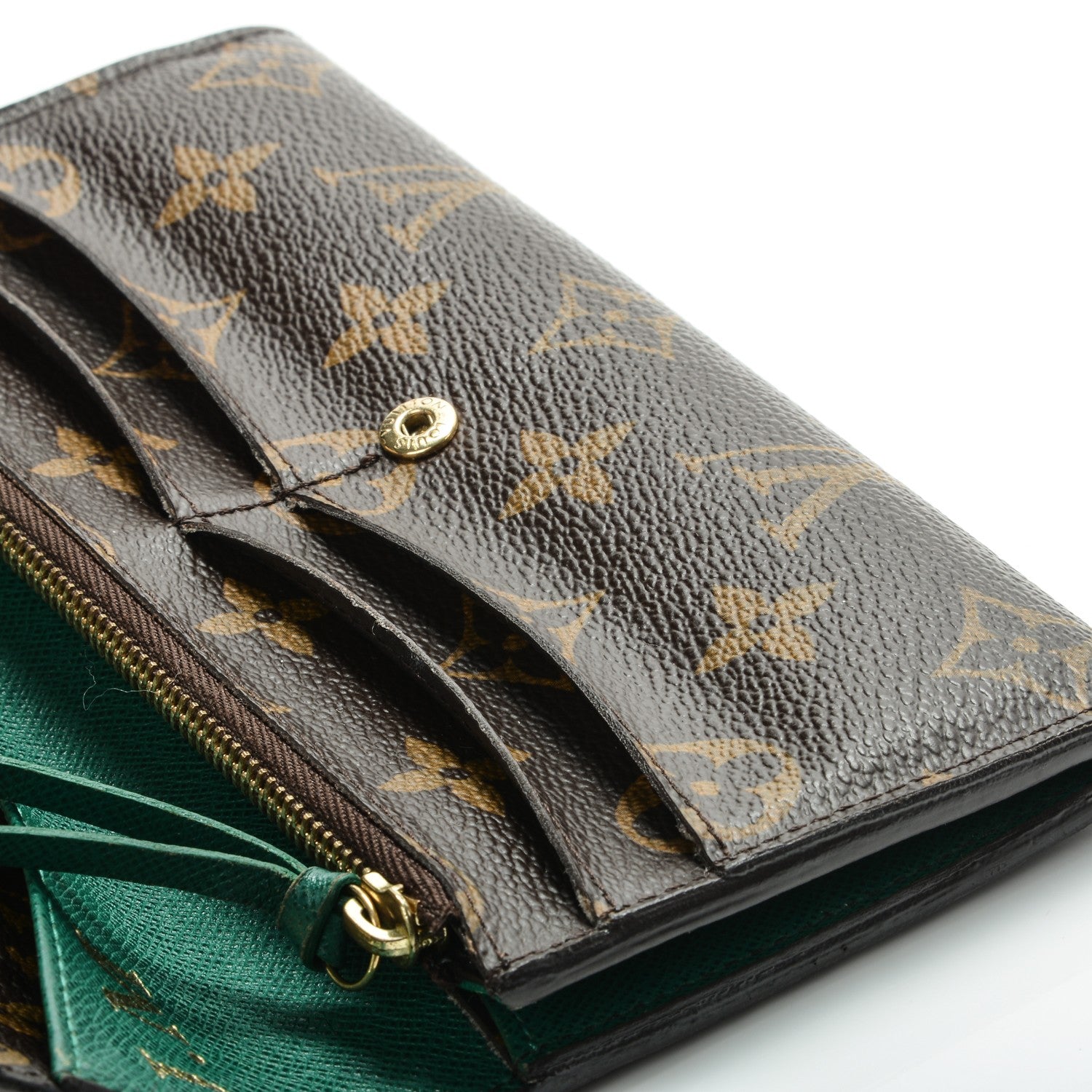 Louis Vuitton Monogram Emilie Wallet Vert 7 of 12