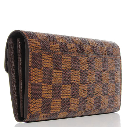 Louis Vuitton Damier Ebene Sarah Wallet NM 3 of 8