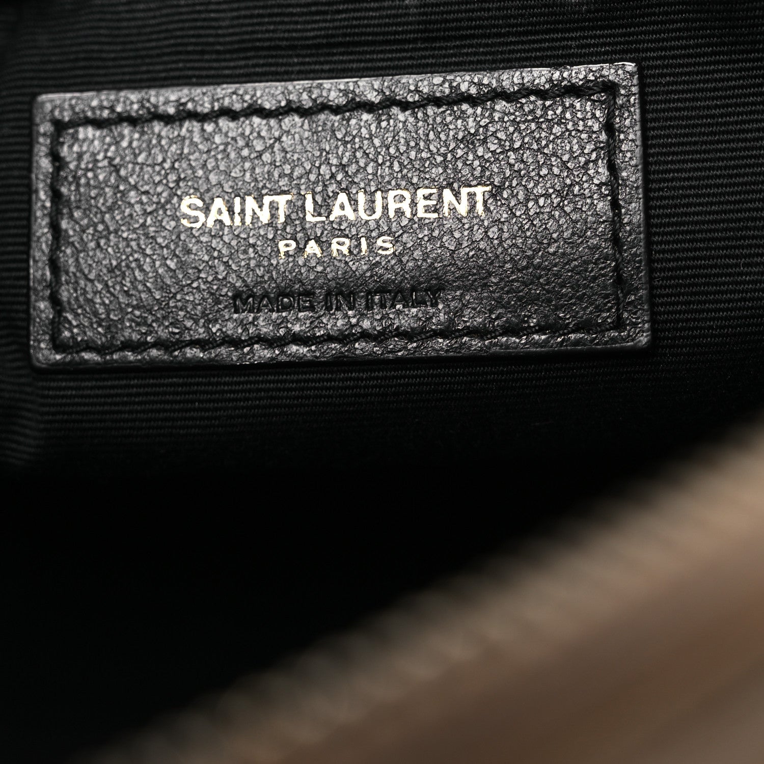 Saint Laurent Calfskin Matelasse Monogram Lou Camera Bag Dark Beige 6 of 13