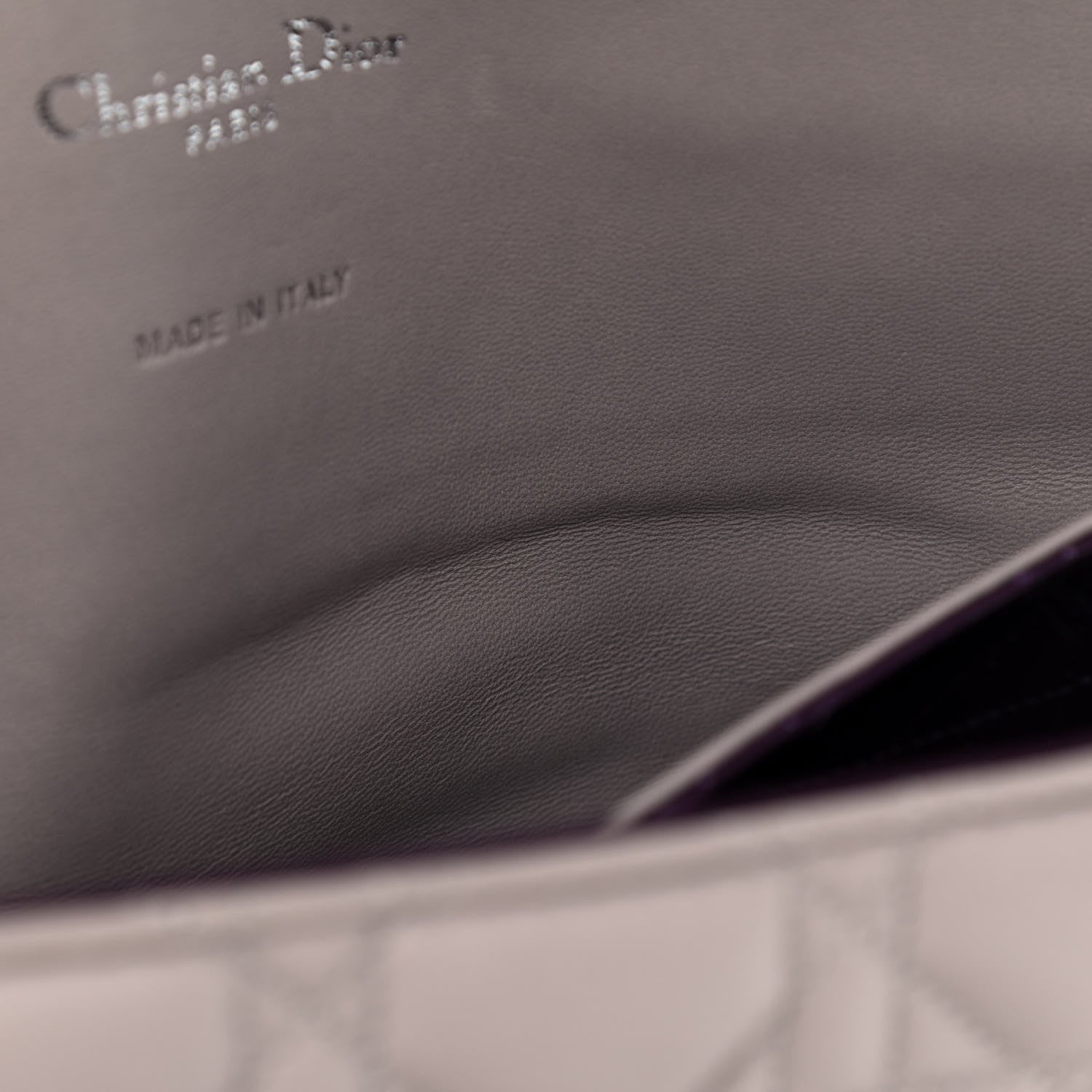 Christian Dior Lambskin Cannage Large Miss Dior Flap Grey 7 of 14