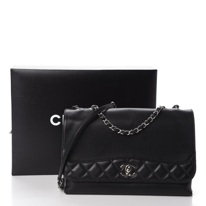 Chanel Calfskin Jumbo Tramezzo Flap Black 15 of 15