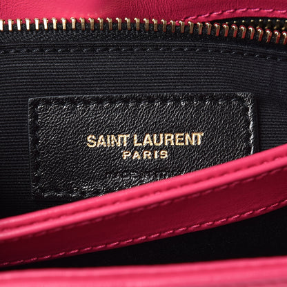 Saint Laurent Calfskin Y Quilted Monogram Toy Loulou Crossbody Bag Freesia 9 of 13