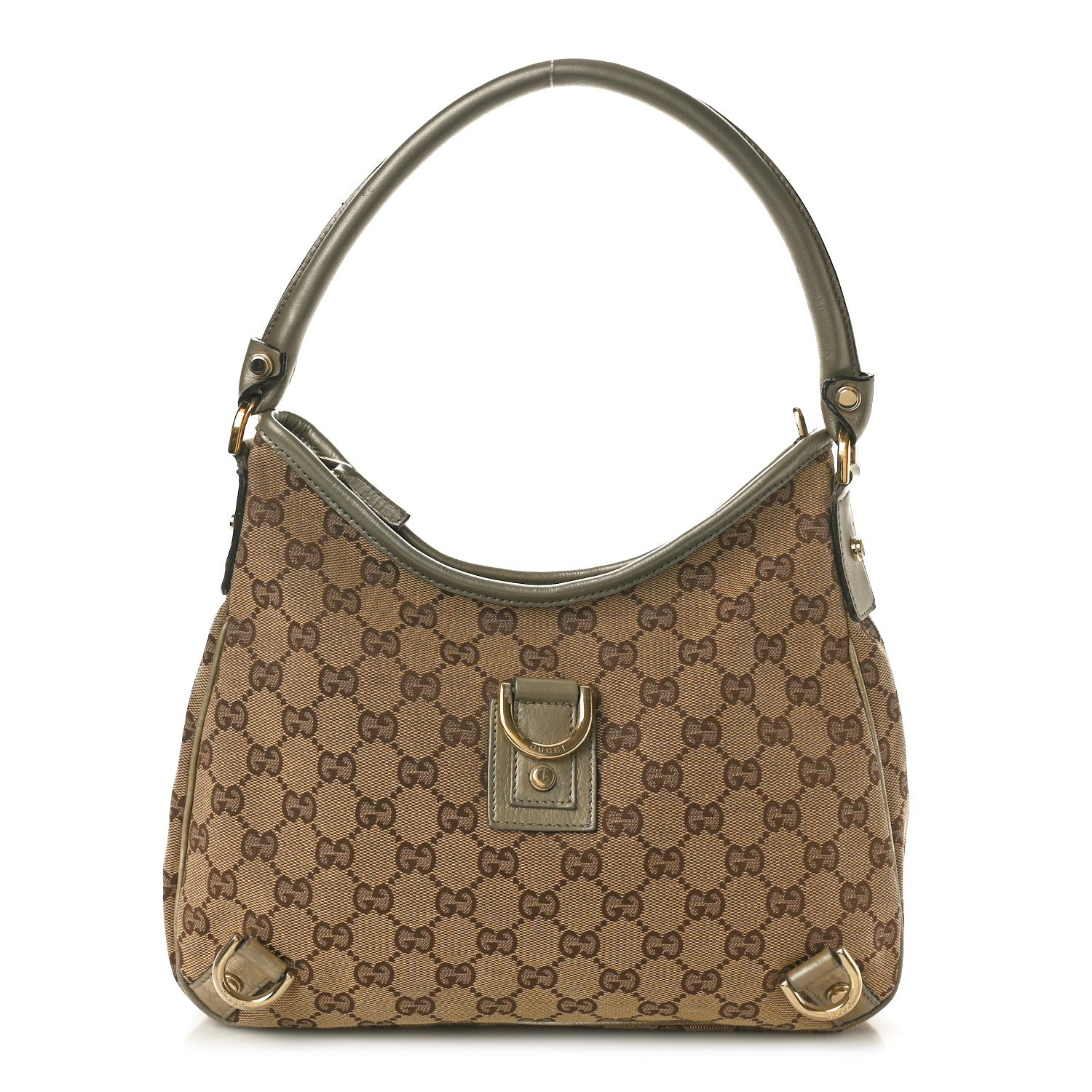 Gucci Monogram Medium Abbey D Ring Hobo Gold 1 of 12