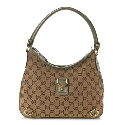 Gucci Monogram Medium Abbey D Ring Hobo Gold 1 of 12