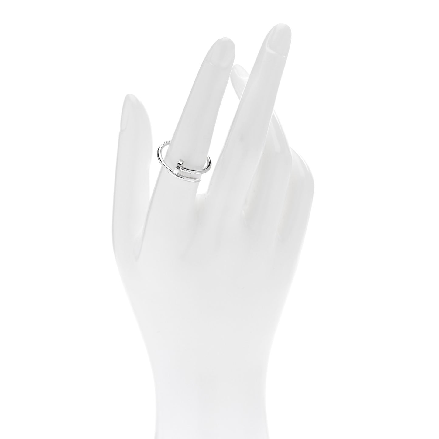 18K White Gold Small Juste Un Clou Ring 55 7.25