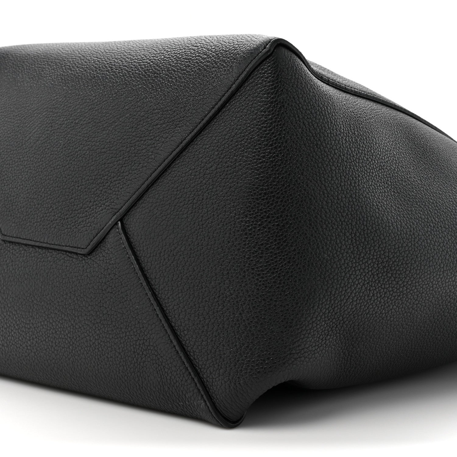 Celine Soft Grained Calfskin Small Belt Cabas Phantom Black 9 of 15