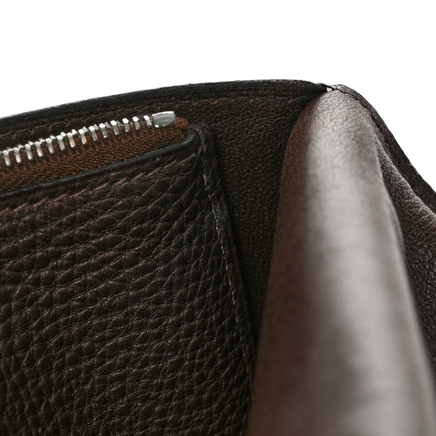 Hermes Togo Dogon Duo Wallet Chocolate 9 of 11