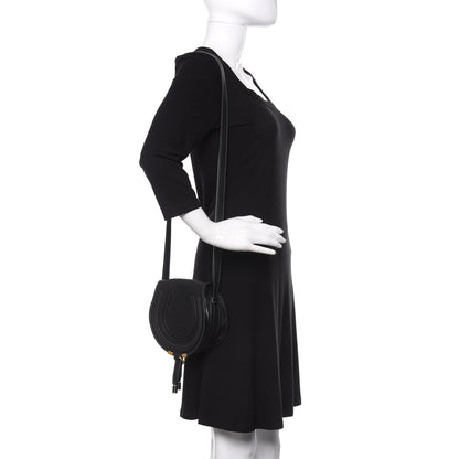 Chloe Calfskin Mini Marcie Round Crossbody Bag Black 2 of 12