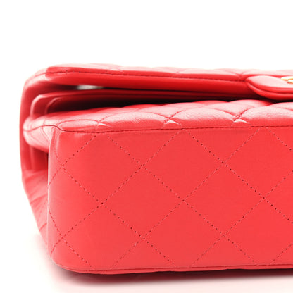 Chanel Lambskin Quilted Medium Double Flap Red 8 of 10