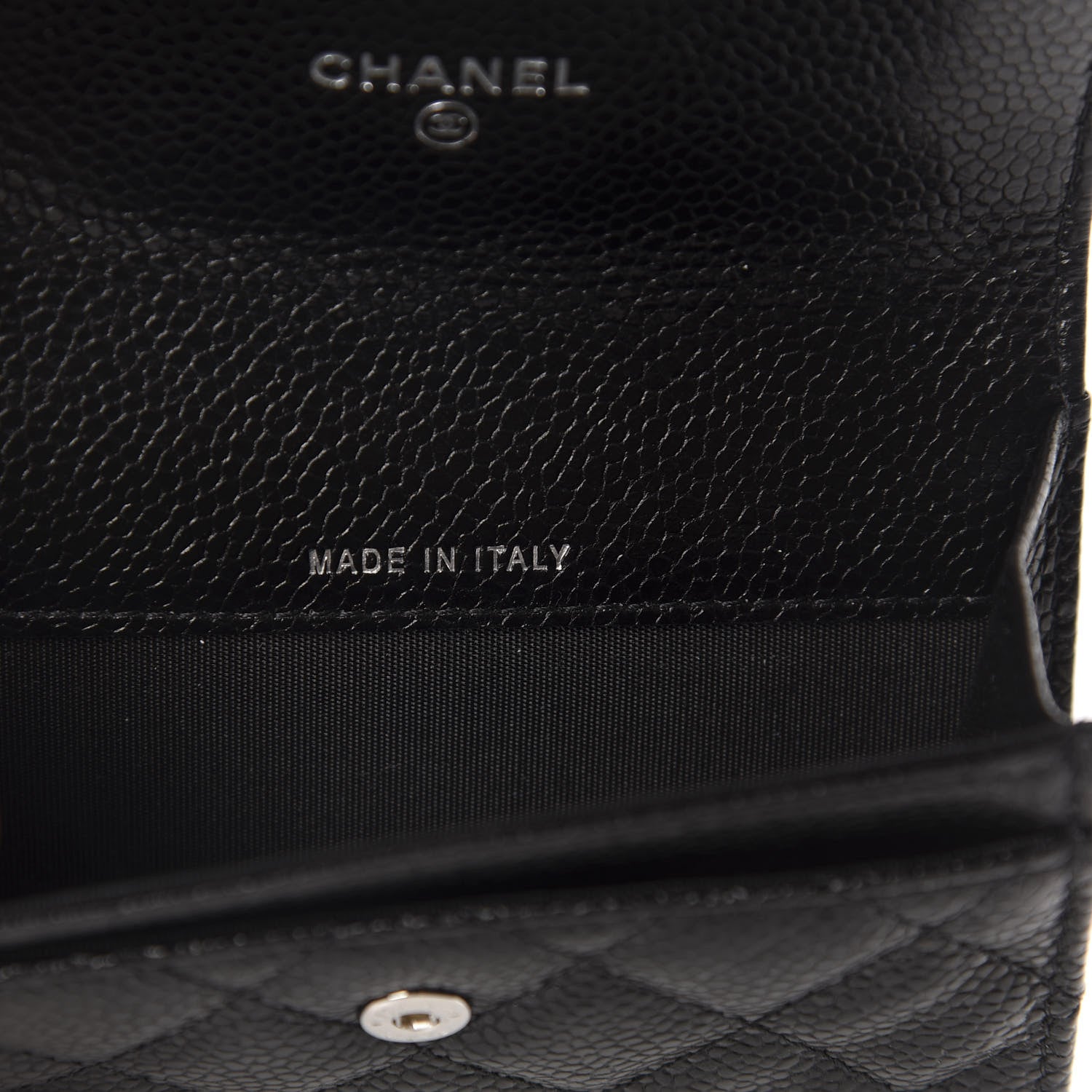 Chanel Caviar Quilted Incognito Flap Card Holder Black 7 of 9