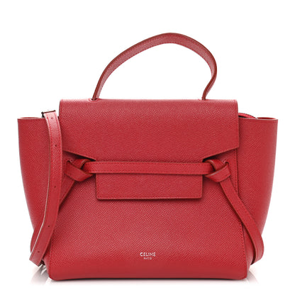 Celine Grained Calfskin Nano Belt Bag Coquelicot 1 of 14
