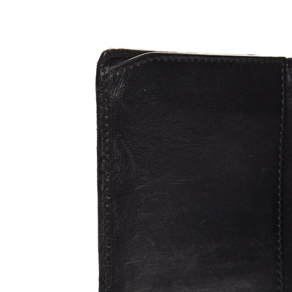 Gucci Guccissima Margaux Calfskin Metal Bar Continental Flap Wallet Black 12 of 14