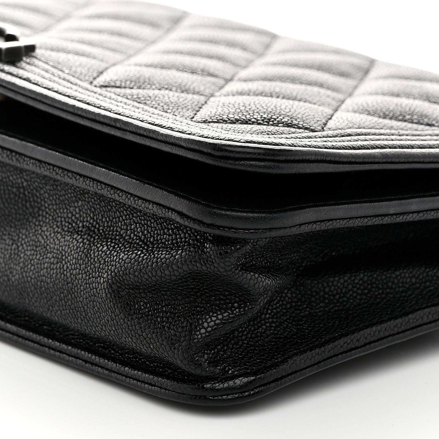 Chanel Caviar Quilted Boy Wallet On Chain WOC Black 10 of 11