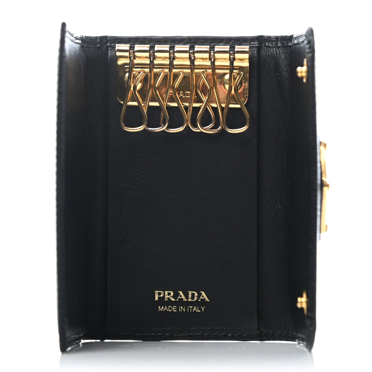 Prada Vitello Move 6 Key Holder Black 7 of 8
