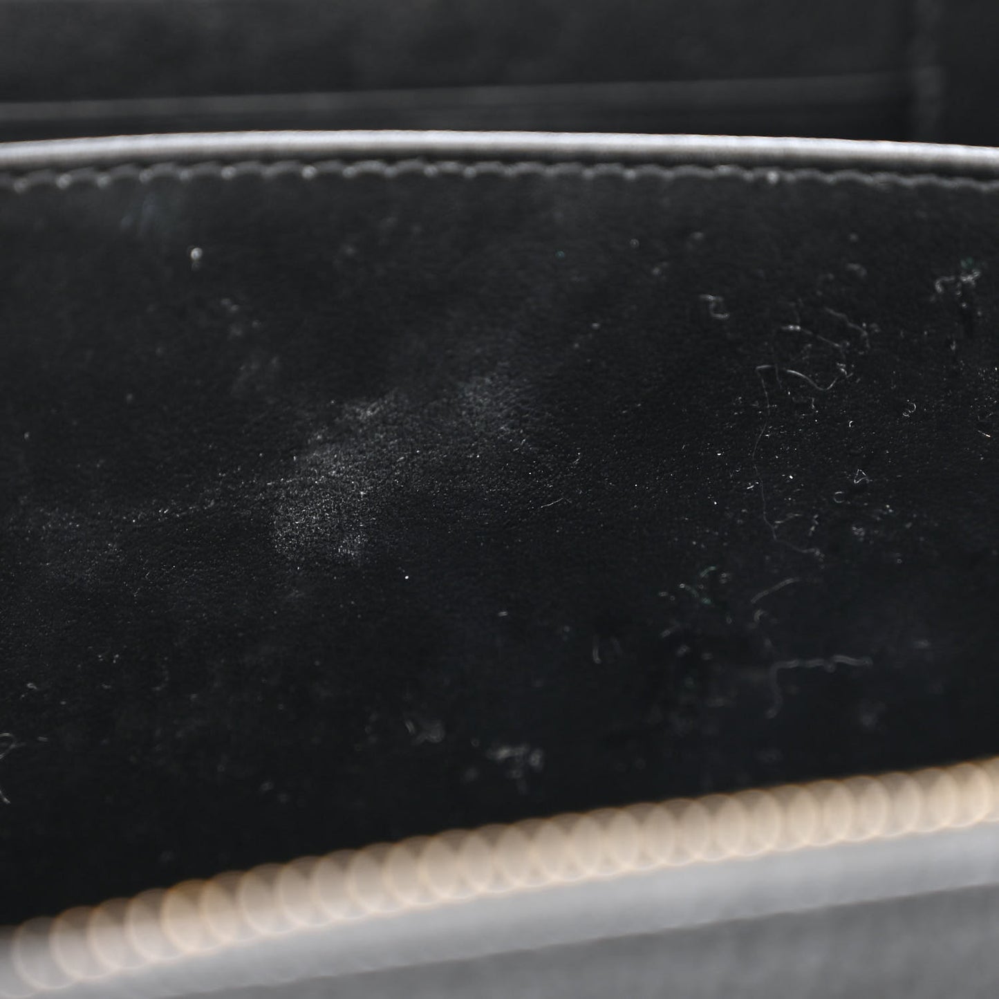 Caviar Quilted CC Filigree Vanity Clutch With Chain Black