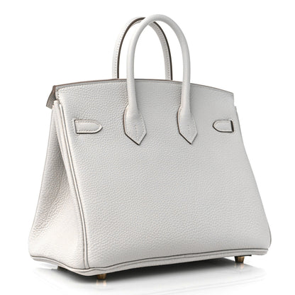 Hermes Togo Birkin 25 Gris Pale 3 of 10