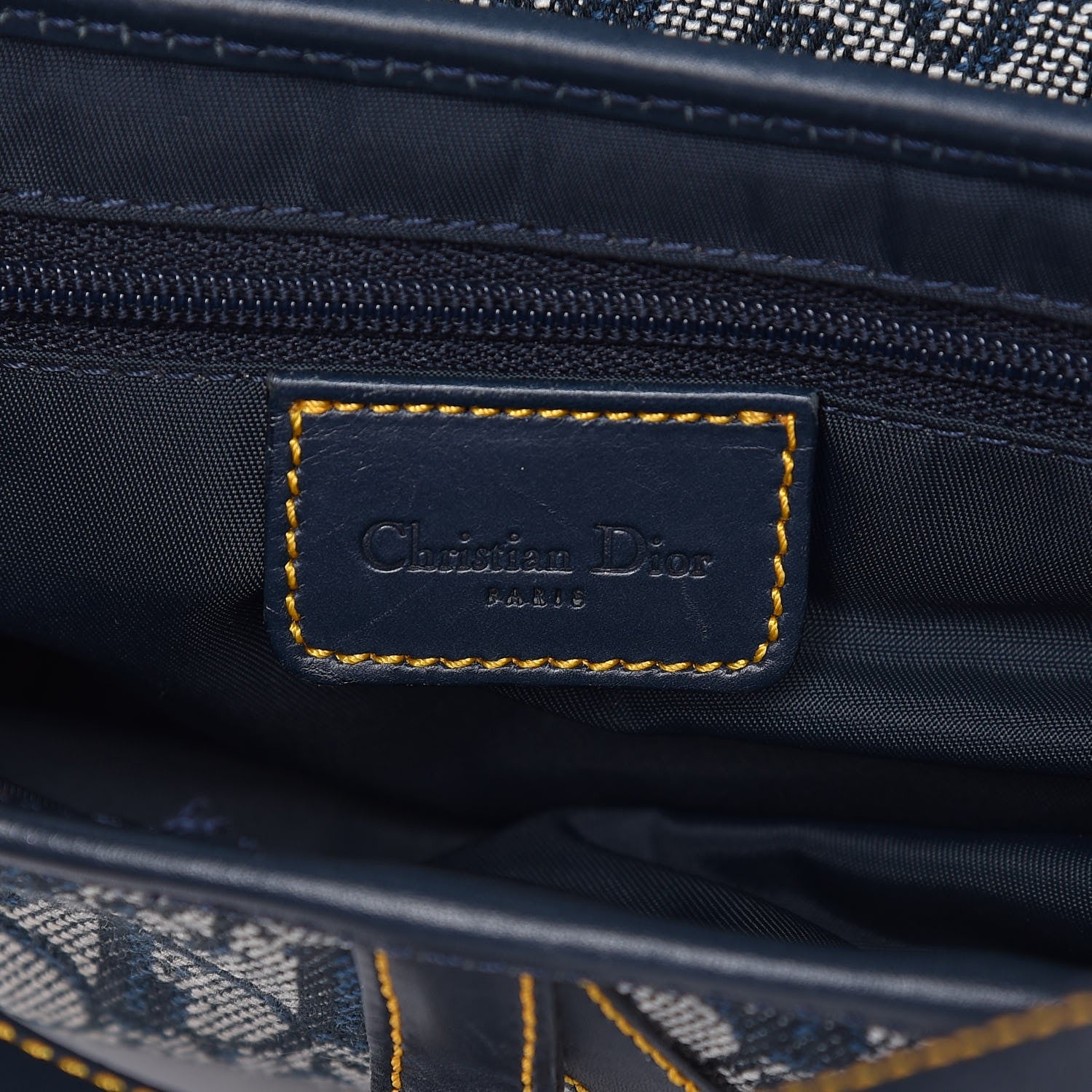 Christian Dior Monogram Saddle Bag Blue 6 of 18
