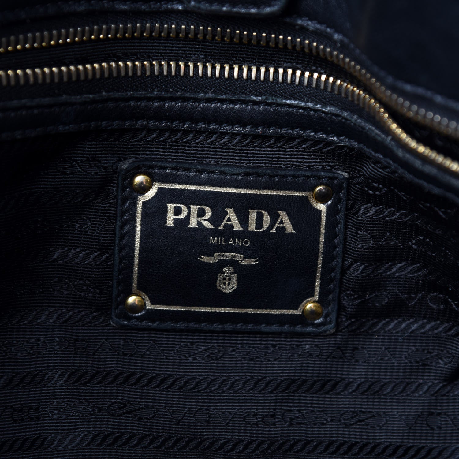 Prada Tessuto Nylon Gaufre Drawstring Tote Black 16 of 17