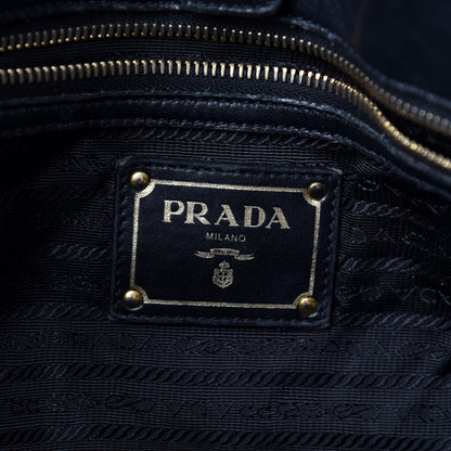 Prada Tessuto Nylon Gaufre Drawstring Tote Black 16 of 17