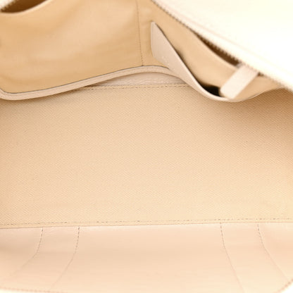 Marc Jacobs Grained Calfskin Medium The Tote Bag Cotton Silver 5 of 15