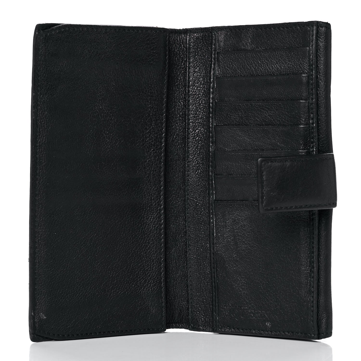 Alexander McQueen Calfskin Skull Continental Wallet Black 10 of 30
