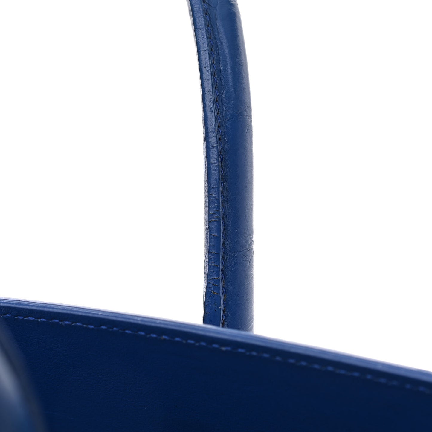 Calfskin Crocodile Embossed Small Sac De Jour Royal Blue