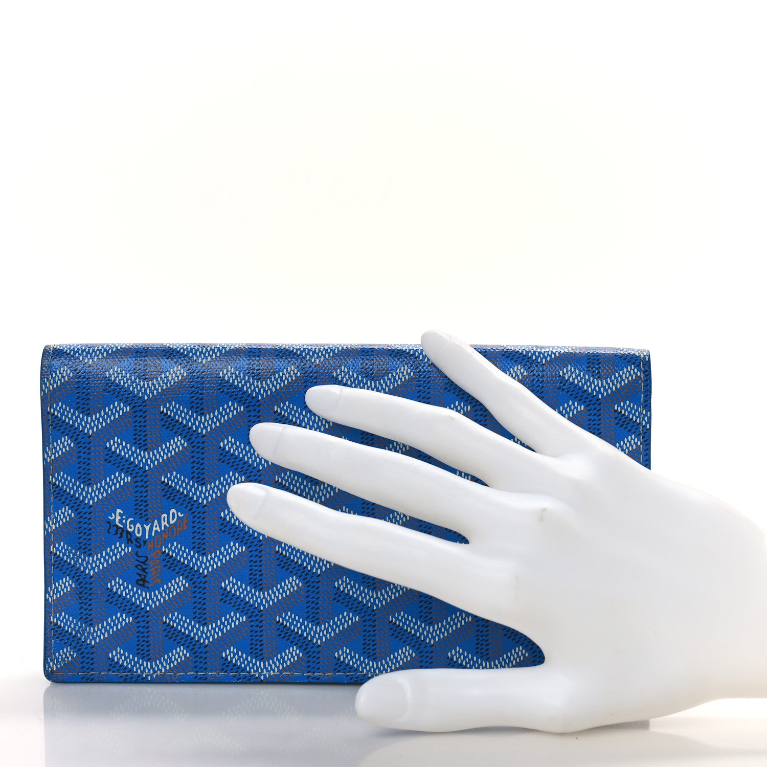 Goyard Goyardine Richelieu Wallet Sky Blue 2 of 10