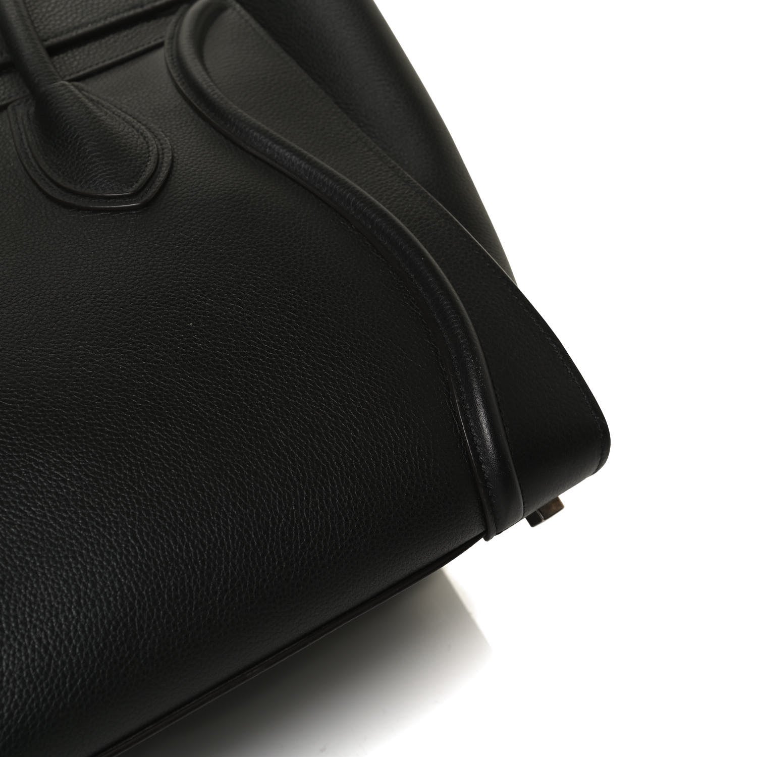 Celine Drummed Calfskin Mini Luggage Black 17 of 17