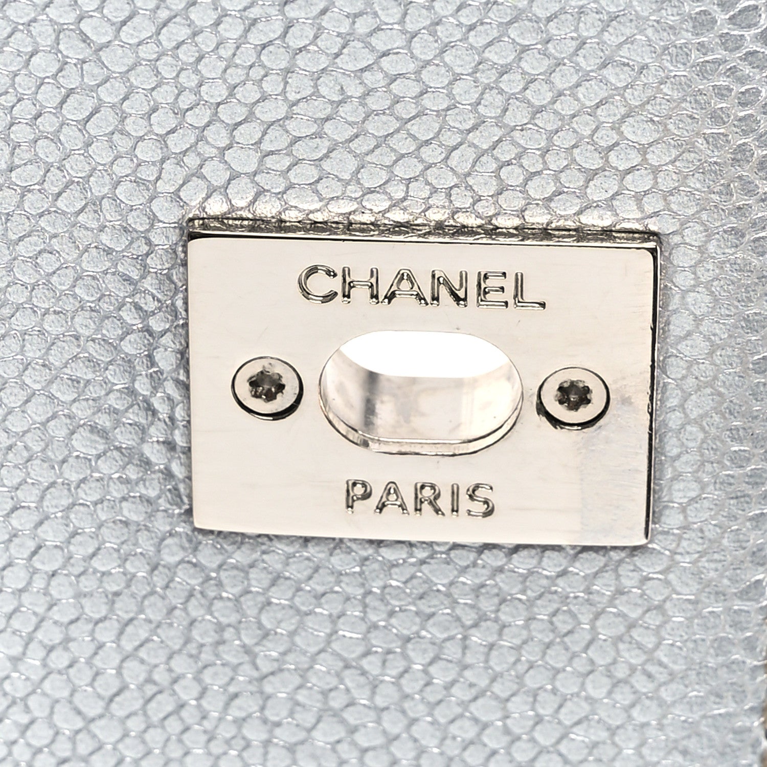 Chanel Metallic Caviar Quilted Mini Coco Handle Flap Silver 6 of 12